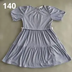 ZARA キッズ ストライプ 半袖ワンピース 140cmのサムネイル