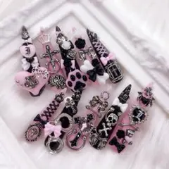 ♥現品♥ 地雷系 量産型 ネイルチップ