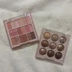 【新品未使用】dasique ピンク系アイシャドウパレット 2セット