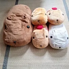 カピバラさん　2体セット　一番くじ〜冬も一緒にのんびり〜他　親子ぬいぐるみ カピバラさん 2体セット 一番くじ〜冬も一緒にのんびり〜他 親子