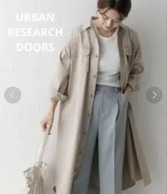 最終値下げ　春服　【美品】　アーバンリサーチドアーズ　ワークシャツワンピース