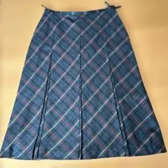 DAKS チェック柄 プリーツスカート 44のサムネイル