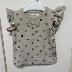 birthday party さくらんぼ柄 フリルTシャツ 80のサムネイル