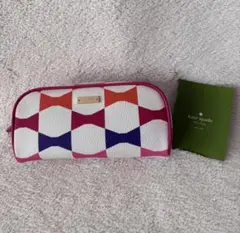 未使用 Kate Spade ケイトスペード リボン ポーチ ペンケース 訳あり