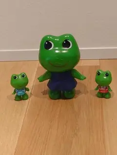 昭和レトロ ケロちゃん コロちゃん カエル フィギュア3点セット