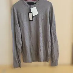 新品TOMMY HILFIGER PIMA COTTON ニット M グレーのサムネイル