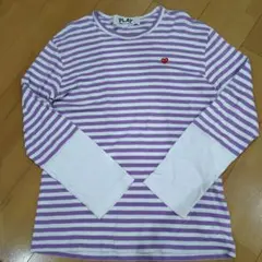 PLAY COMME des GARÇONS 전환 테두리 론 T L
