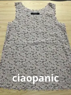 Ciaopanic ノースリーブチュニック　ピンク花柄のサムネイル