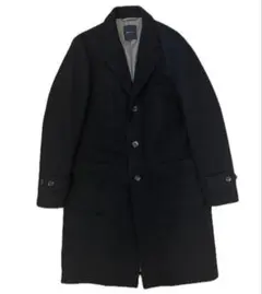 黒　コート　チェスターコート