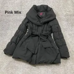 【Pink Mix】中わたコート ジャケット ブラック