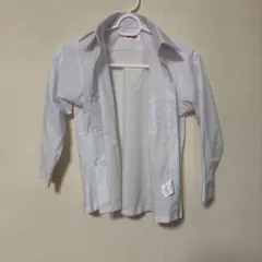 ホワイト 長袖シャツ 100cm