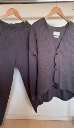 YOKE Pleated Knit セットアップ サイズ1 パープル