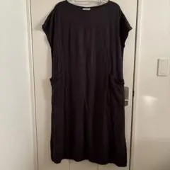 studio CLIP スタディオクリップ　リネン混サイドポケット付きワンピース