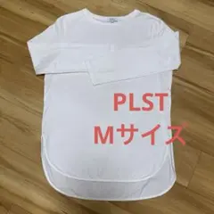 PLST ホワイト 長袖 Tシャツ M