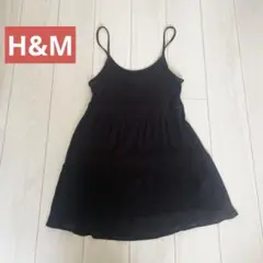 H&M DIVIDED ノースリーブ ミニワンピース ブラック