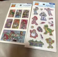 セリア トイストーリー ふわふわシール ３Dシール 2個セット