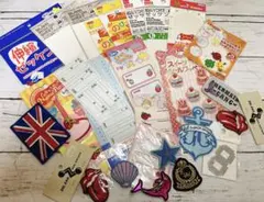 伸びるゼッケン・ワッペン・シール・ネームラベル セット★まとめ売り