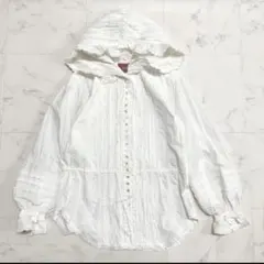 PINK HOUSE♡ピンクハウス　綿リボンブラウス　ピコフリル　ピンタック 美品 ピンクハウス ピンタック ピコフリル ブラウス 半袖 リボン 希少