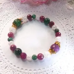 超豪華✾宝石の女王ルビー《カットルビー&ルビーインゾイサイ&クラック水晶》