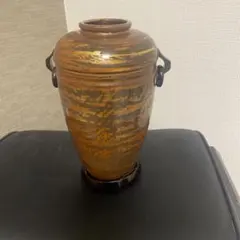 紀州漆器　花瓶　壺台付き 伝統工芸