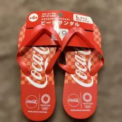 Coca-Cola TOKYO 2020 ビーチサンダル Lサイズ⭐︎新品未使用のサムネイル