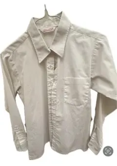 ホワイト 長袖シャツ レディース Yシャツ