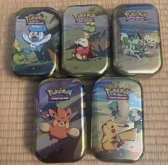 海外限定】ポケモン Mini Tin 缶 ダメカンケース 8種類セット ブイズ