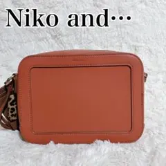 【美品】 ニコアンド ショルダーバッグ オレンジ