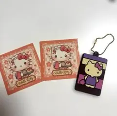 ハローキティ キャラパキキーホルダー 非売品限定ステッカー 3点セット