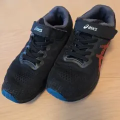 asics 　レーザービーム　黒　キッズ　子供　　19センチ