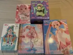初音ミク プライズフィギュア 5体セット まとめ売り
