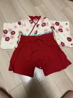 袴ロンパース　女の子　お食い初め用　70cm
