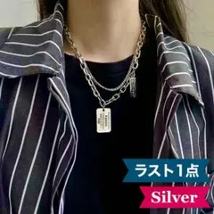 ネックレス レディース アクセサリー チョーカー シルバー プレート チェーンのサムネイル