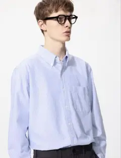 UNIQLO オックスフォードシャツ　ストライプ