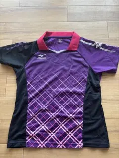 Mizuno 卓球 ポロシャツ 紫/黒/赤