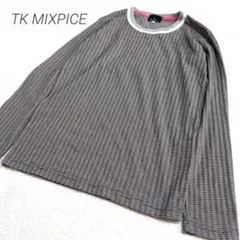 ✨️TK MIXPICE✨️　タケオキクチ　総柄　長袖カットソー　グレー