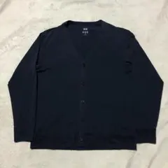 ユニクロ UNIQLO エアリズムUVカットカーディガン ネイビー Lサイズ