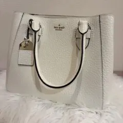 【Kate spade】トートバッグ　レザー　ホワイト