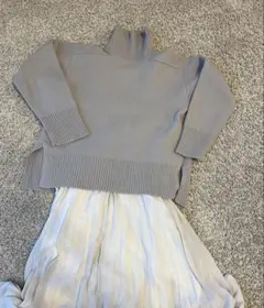 ミラオーウェン★タートルネックニット★サイズ1★グレージュ