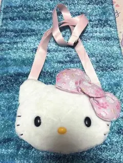 Hello kittyポーチバッグ　和柄　リボン　キティちゃん