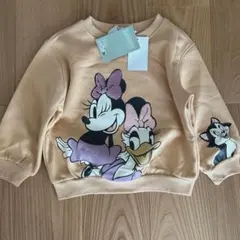 新品！H＆M ミニーデイジースウェットトレーナー105
