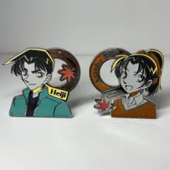 名探偵コナン 　メタルクリップ　服部平次 遠山和葉 USJ 限定