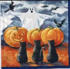 ꕤ︎︎·͜· ︎︎ ハロウィン2②・ 4枚セットペーパーナプキン
