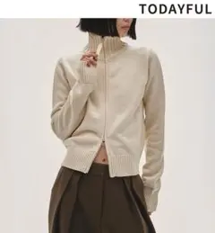 TODAYFUL トゥデイフル Wool Ribknit Cardiga - メルカリ