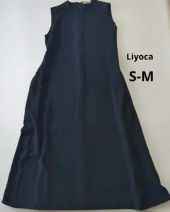 Liyoca　ノースリーブロングワンピース　ネイビー S-Mサイズ相当のサムネイル