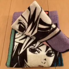 鬼滅の刃　ハンドタオル　冨岡義勇　胡蝶しのぶ