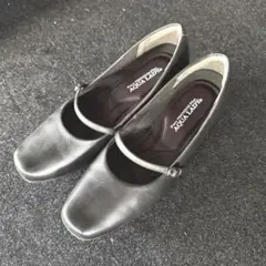 【即日発送手続き】パンプス　22cm 4E 4cmヒール　静音　クッション 本革