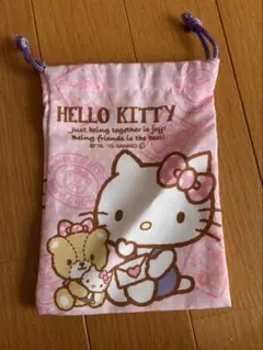《103》ハローキティ 巾着袋 ピンク