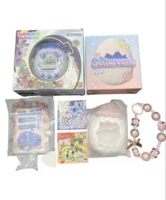 TT 新品 たまごっちパラダイス ホワイトグレイシア ステッカー&ケース