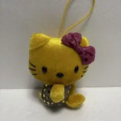 Hello Kitty ハローキティ　ぬいぐるみ マスコット　ゴールド